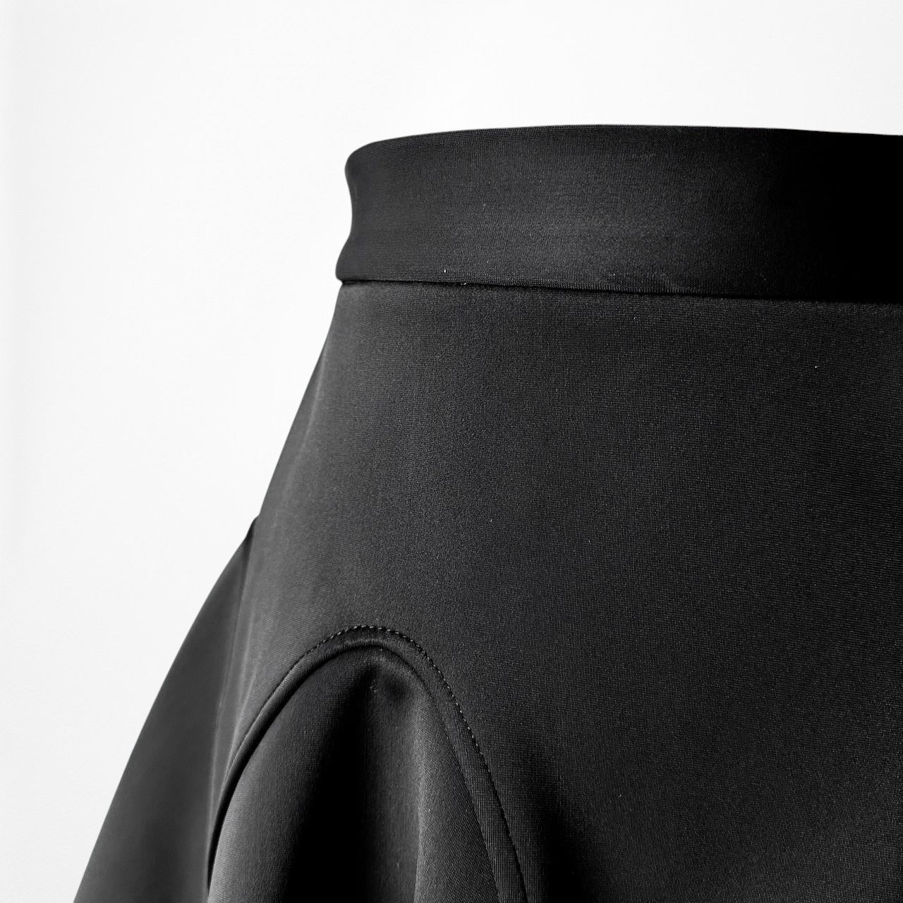 Finders Keepers Black High Waisted Pleated Mini Skater Skirt Size XS/S