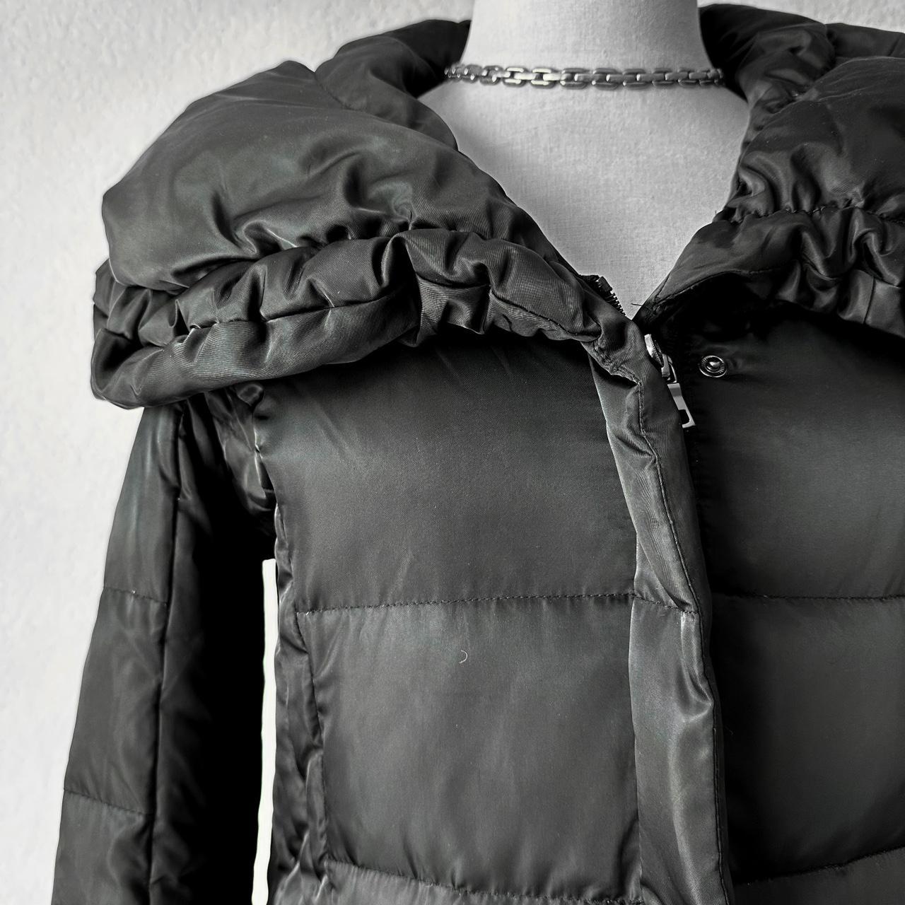 Jones New York Black Zip Up Puffer Jacket Coat Size XS/S