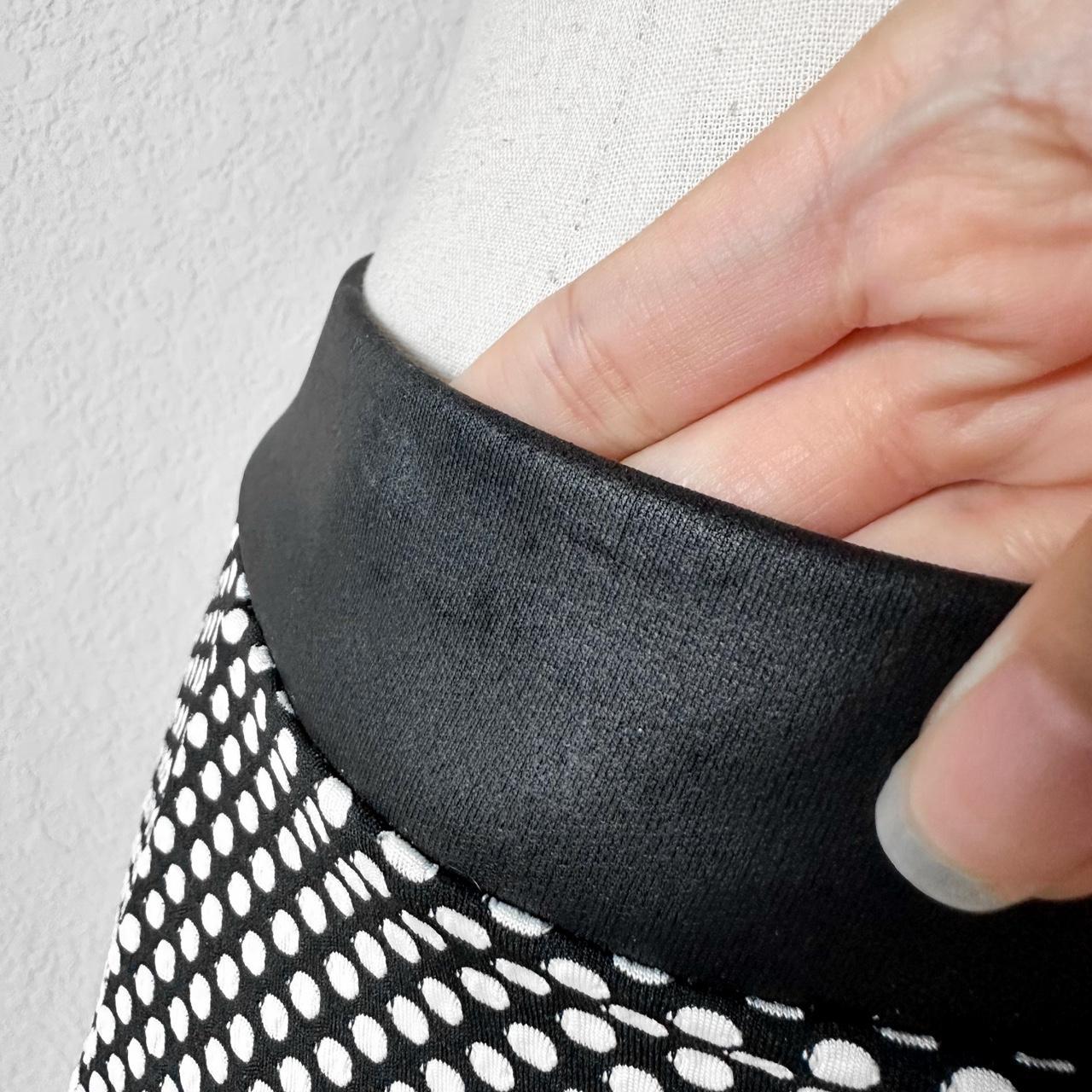 Vintage Y2K Black Faux Leather Geometric Print Front Slit Bodycon Mini Skirt