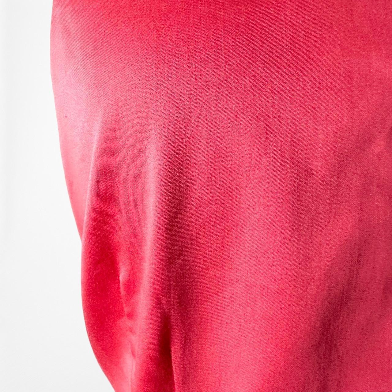 Vintage Y2K Pink Sleeveless Mini Bodycon Pleated Cocktail Dress Size 6P/M