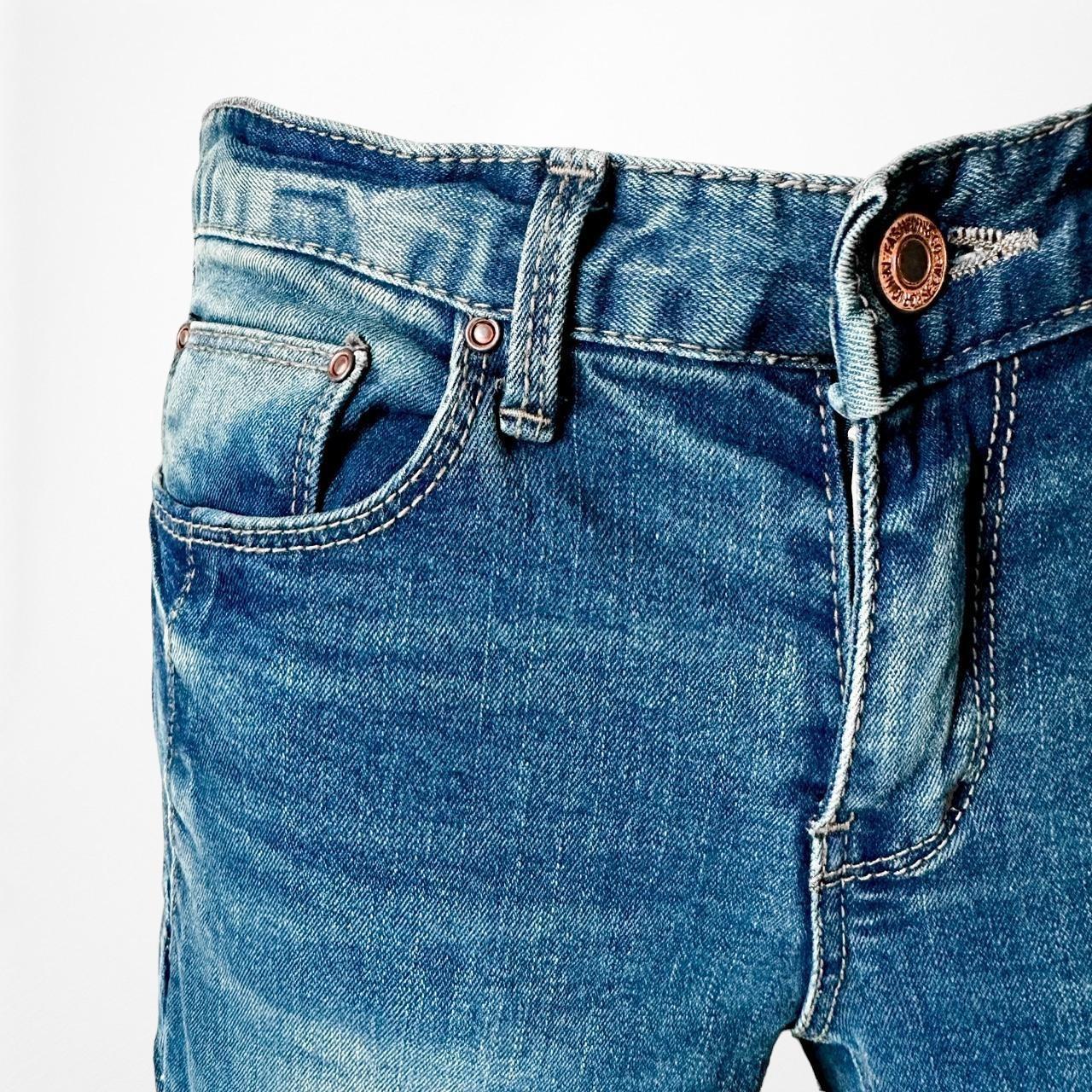 Vintage Y2K Blue Dark Wash Low Rise Skinny Denim Jeans Size 25/XS