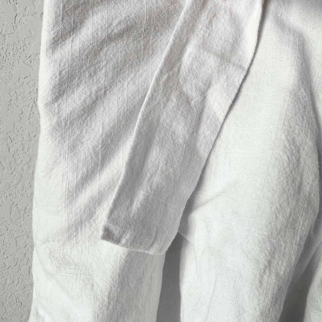 Vintage Y2K 90s White High Waisted Pleated Buckle Belt Linen Shorts Size XS/S