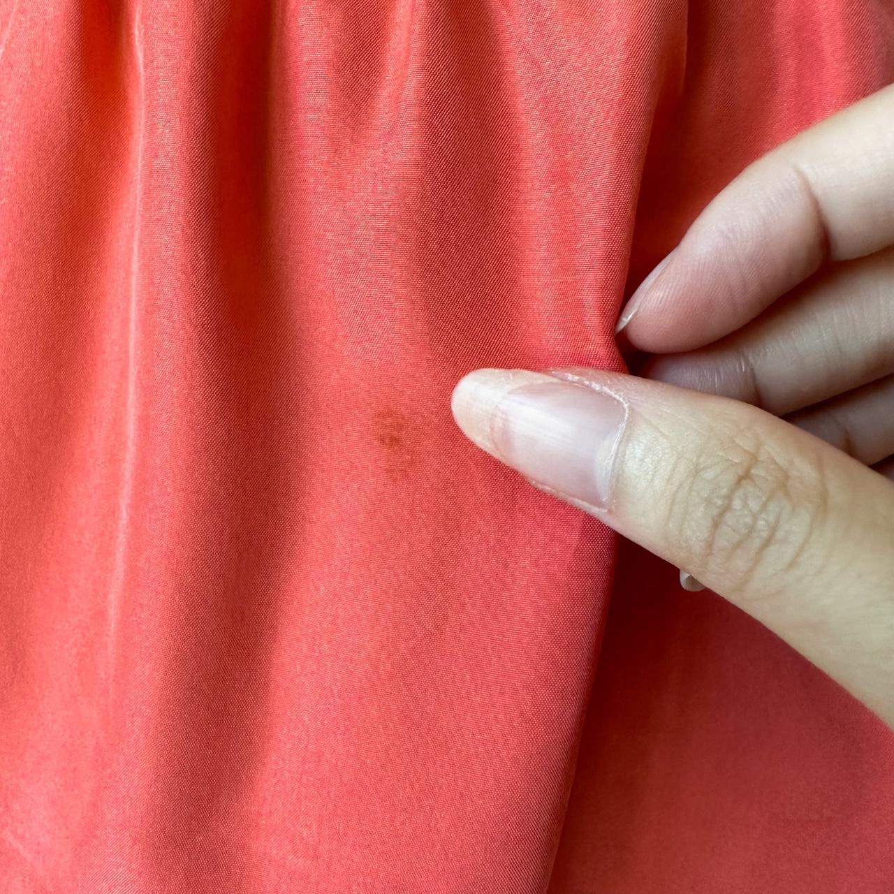 Talbots Orange Short Puffy Sleeve Knee Length Silk Mini Sundress Dress Size M