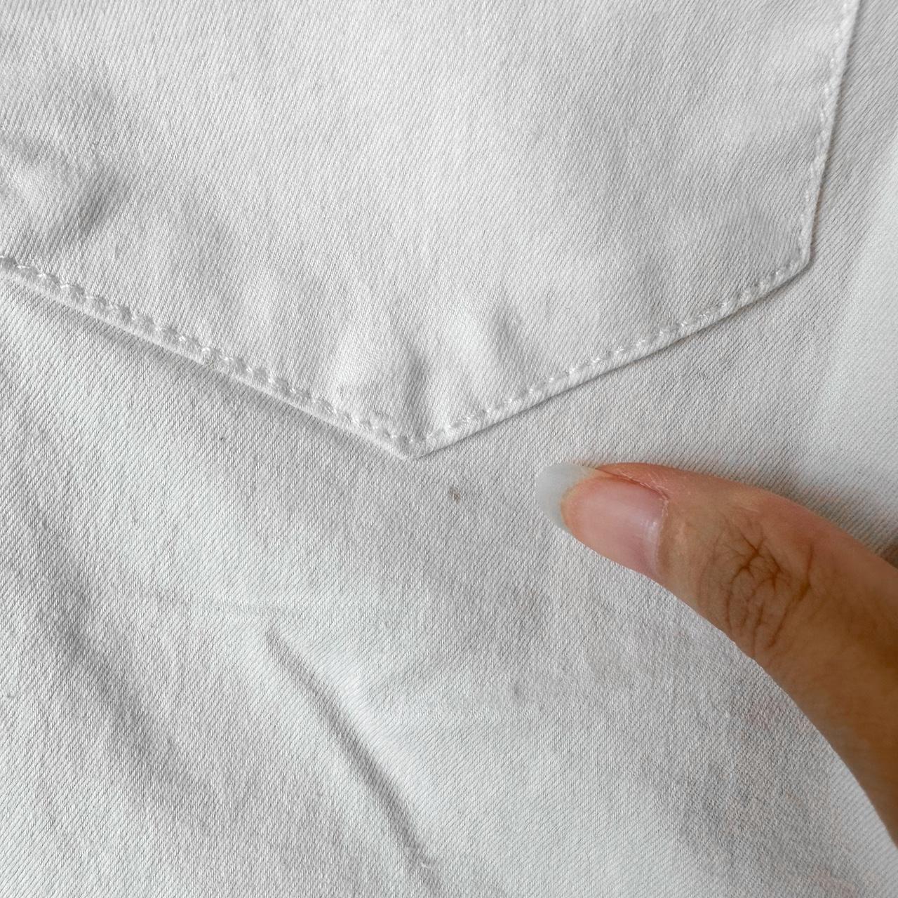 Topshop White Petite Destroyed Distressed Ripped Knee Skinny Denim Jeans Size XS