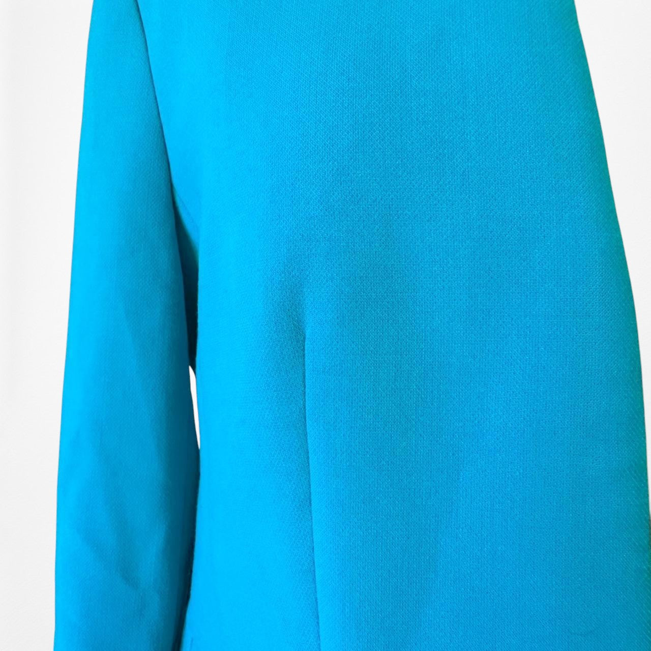 Loft Pastel Blue Padded Shoulder Blazer Jacket Cardigan Coat Size S/M