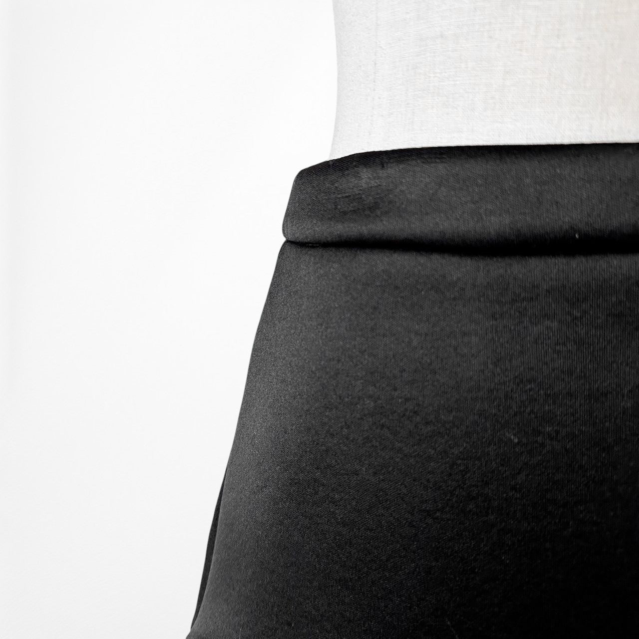 I Joah Black Knit Pleated Flared Mini Skater Skirt Size S