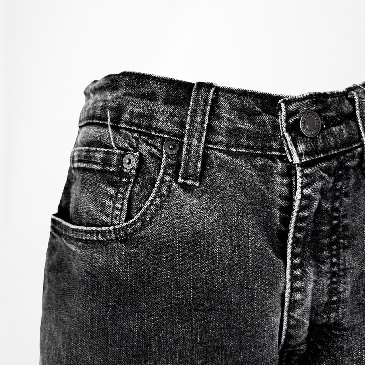 Vintage Levi's Black Gray Skinny Slim Cut Denim Jeans Size W32 L30