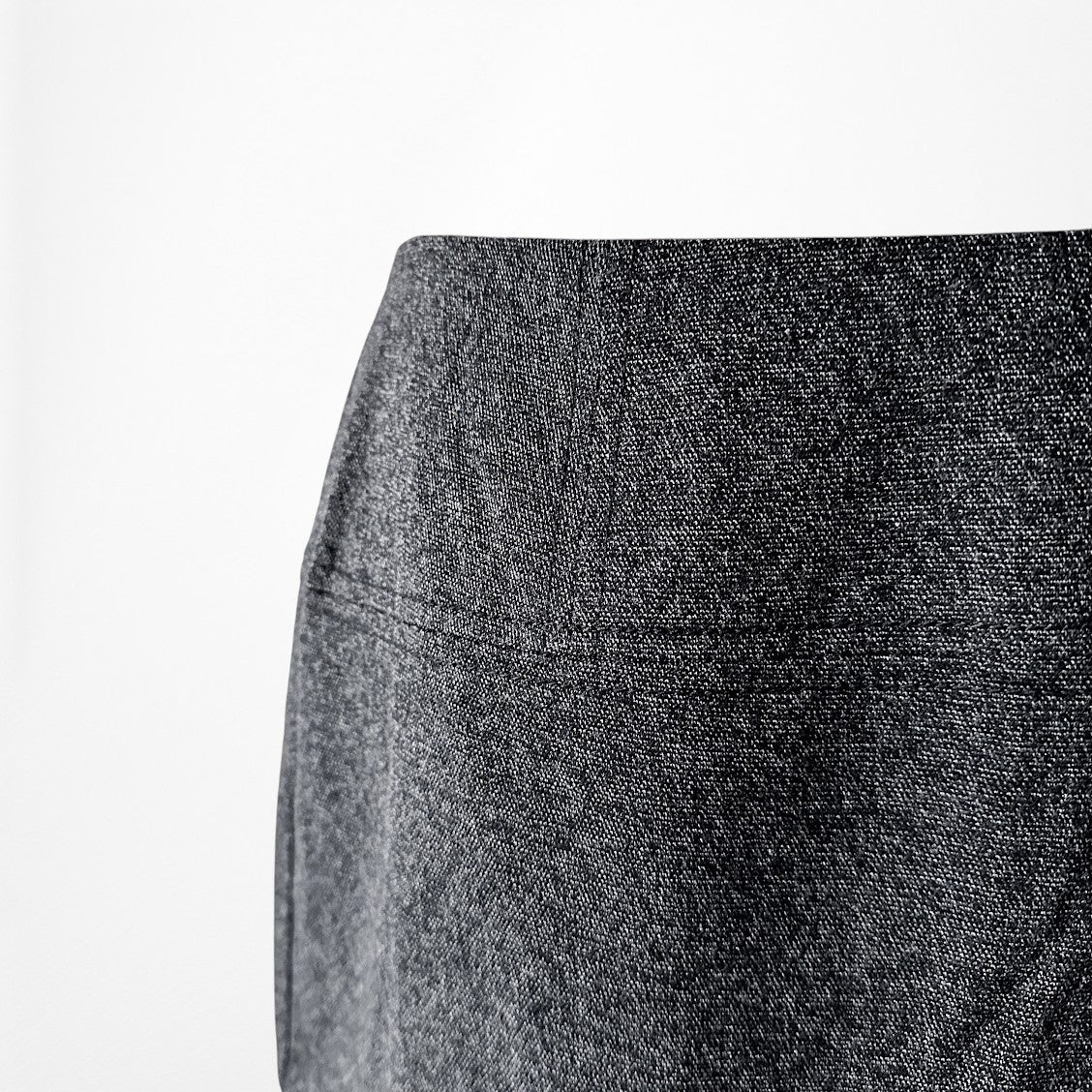 Vintage Y2K Gray Knee Length Bodycon Pencil Straight Skirt Size S/M