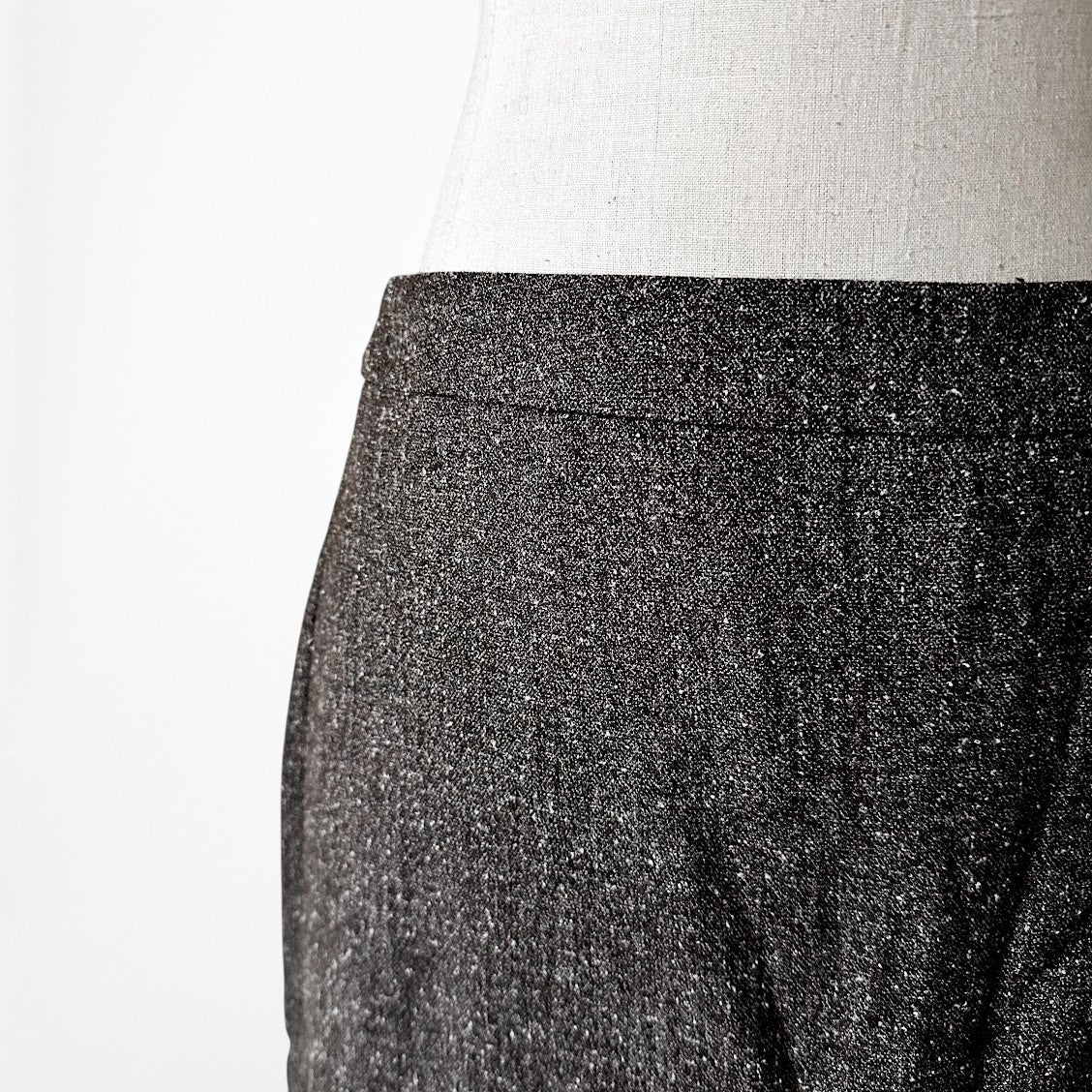 Vintage Y2K Dark Brown Knee Length Bodycon Straight Pencil Skirt Size S/M