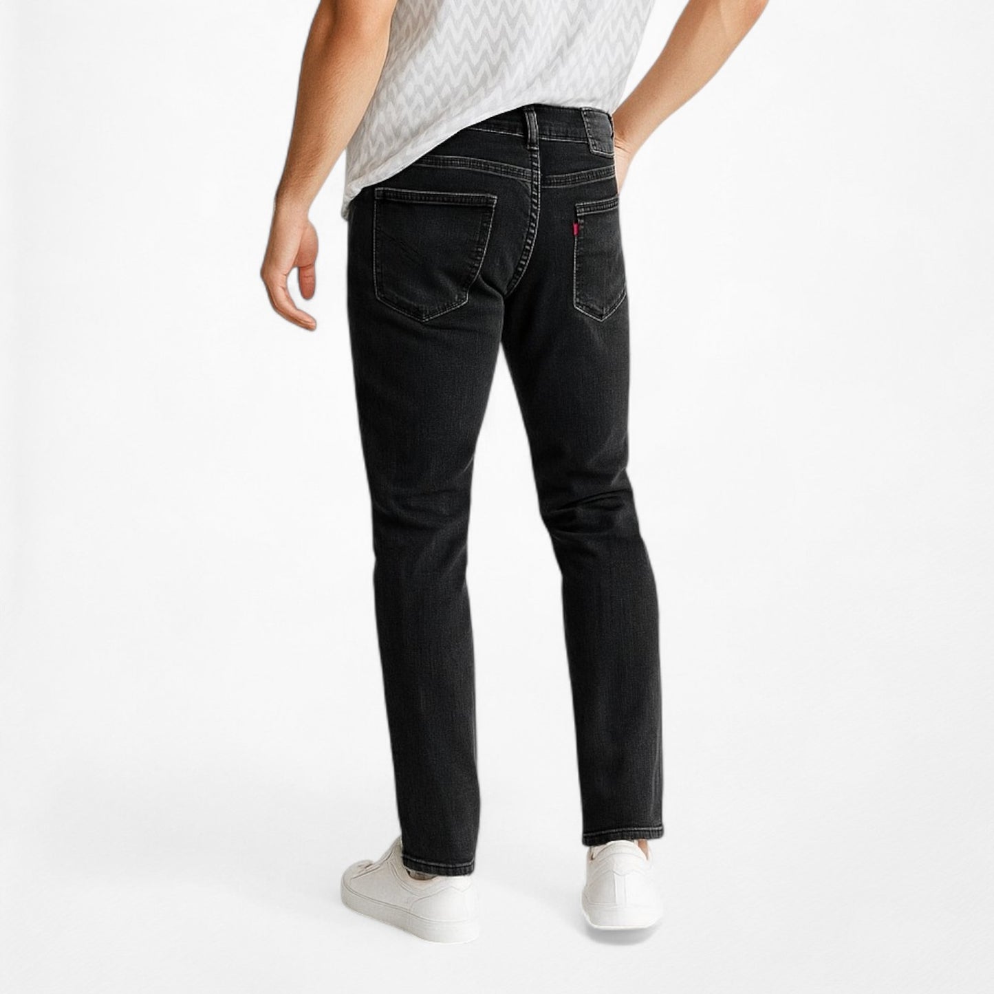 Vintage Levi's Black Gray Skinny Slim Cut Denim Jeans Size W32 L30