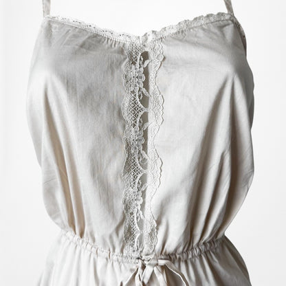 Kimchi Blue Cream Off White Lace Detail Romper Dress Size M