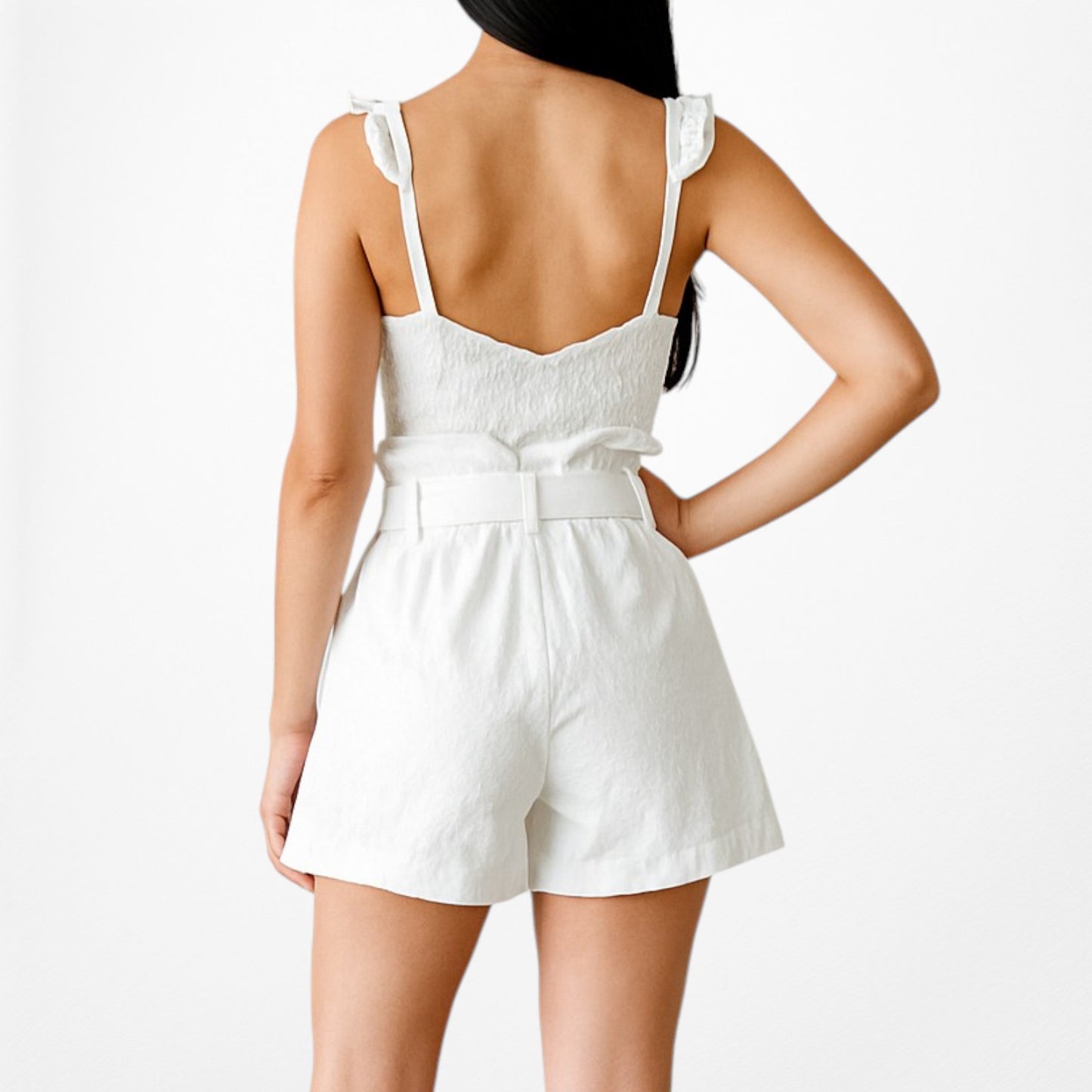 4th & Reckless White High Waisted Pleated Shorts Size XS