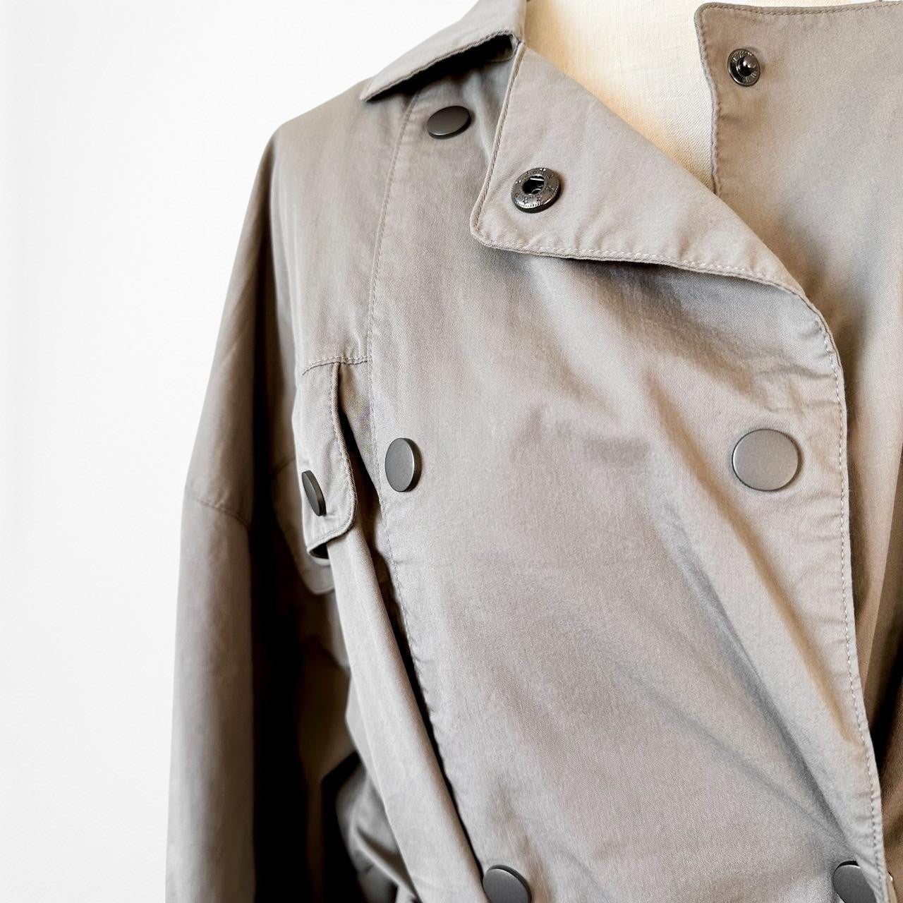 C/Meo Collective Olive Green Double Breasted Utility Cargo Mini Dress Size S