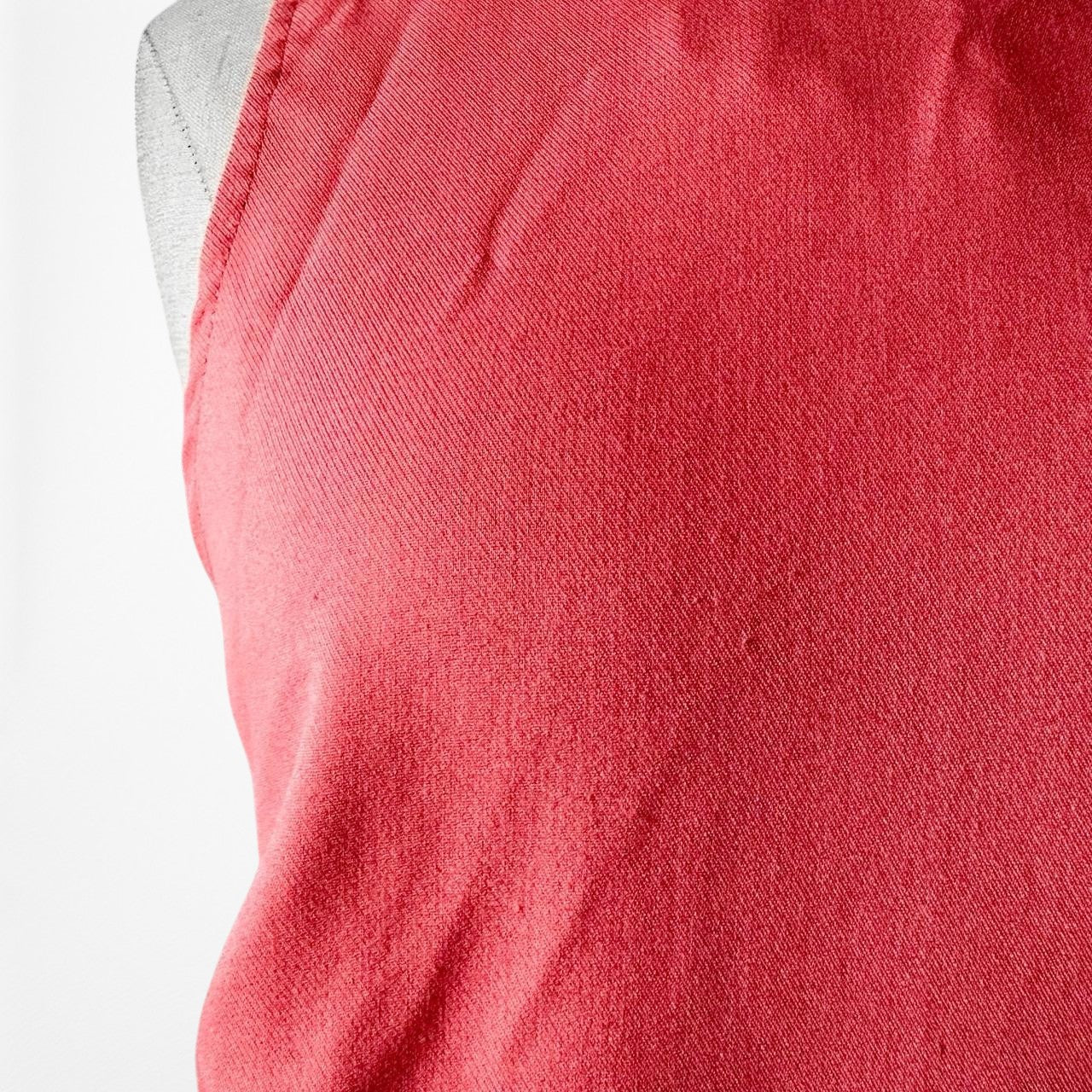 Loft Pink Ruffle Cutout Hem Sleeveless Tunic Shift Knee Length Dress Size M