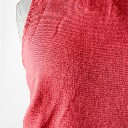 Loft Pink Ruffle Cutout Hem Sleeveless Tunic Shift Knee Length Dress Size M