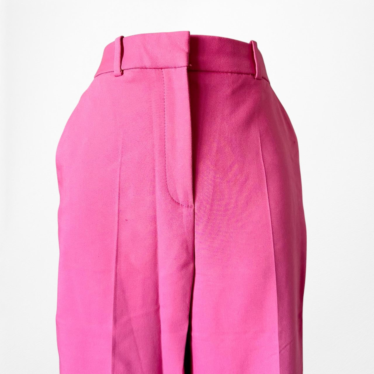 Zara Pink High Waisted Pink Straight Leg Pants Size XS/S