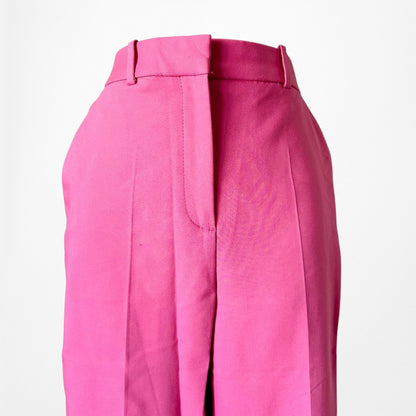 Zara Pink High Waisted Pink Straight Leg Pants Size XS/S