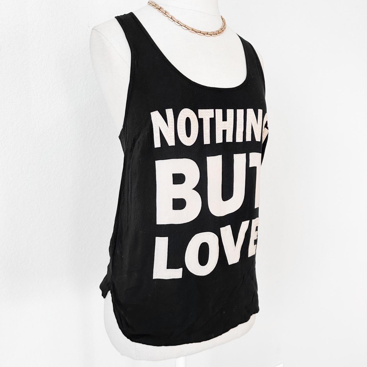 H&M Black Racerback Print Graphic Tank Top 2/XS