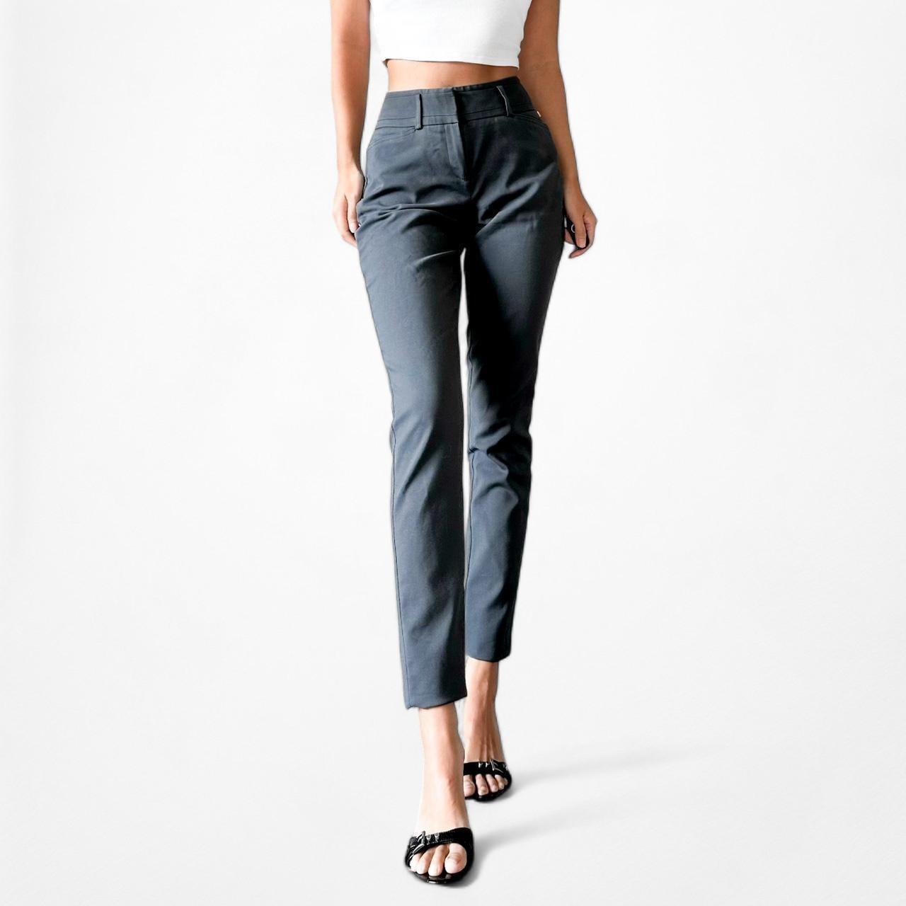 Ivanka Trump Gray Blue High Waisted Skinny Pants Size 4/S/M