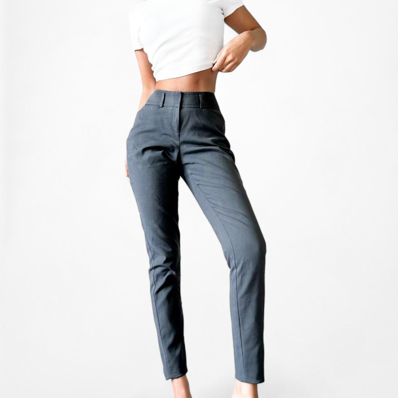 Ivanka Trump Gray Blue High Waisted Skinny Pants Size 4/S/M