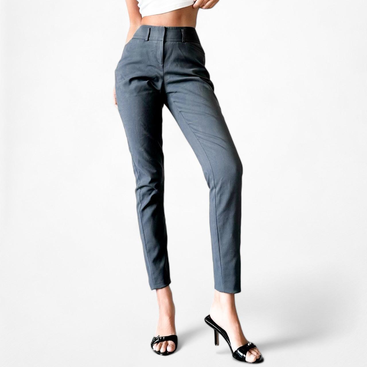 Ivanka Trump Gray Blue High Waisted Skinny Pants Size 4/S/M