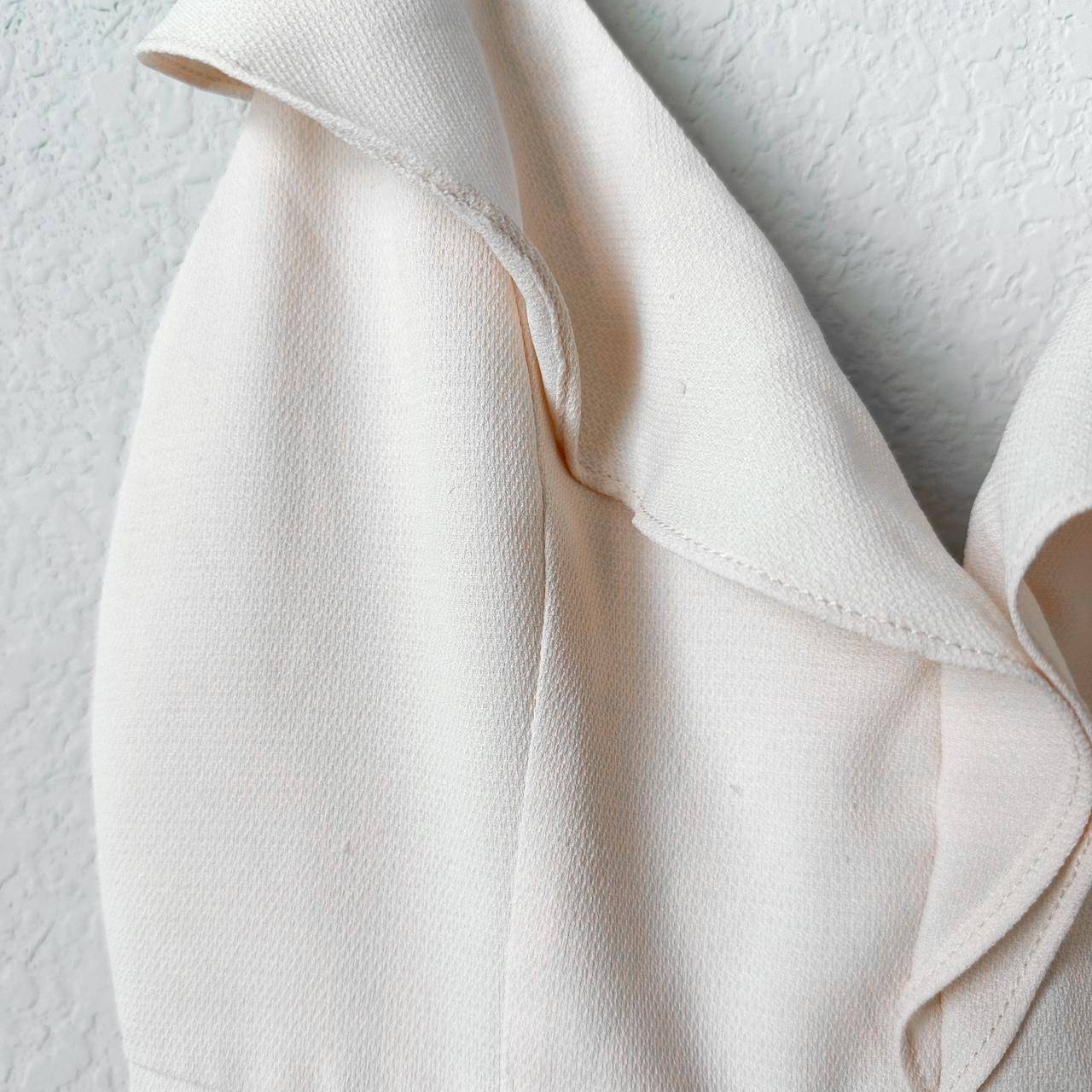 Fashion Nova Peach Pink Ruffle High Low Asymmetrical Knee Length Dress Size S