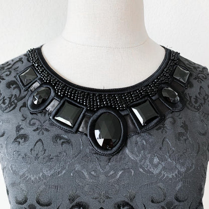 Isadora Collection Black Navy Lace Bodycon Mini Cocktail Dress Size 4P/M