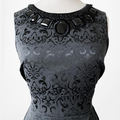 Isadora Collection Black Navy Lace Bodycon Mini Cocktail Dress Size 4P/M