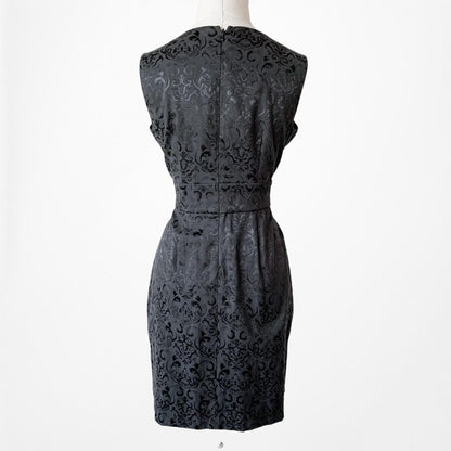 Isadora Collection Black Navy Lace Bodycon Mini Cocktail Dress Size 4P/M