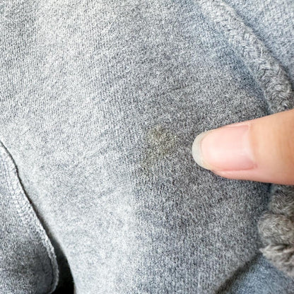 Hollister Gray Men's Distressed Destroyed Zip Up Hoodie Sweater Size M