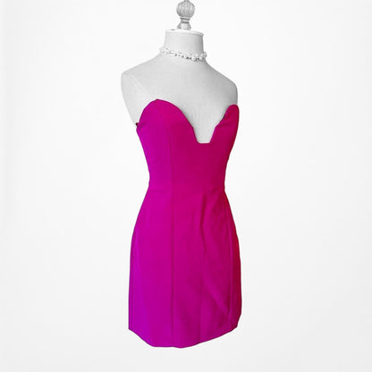 Zara Pink Strapless Mini Bodycon Dress Size XS/S