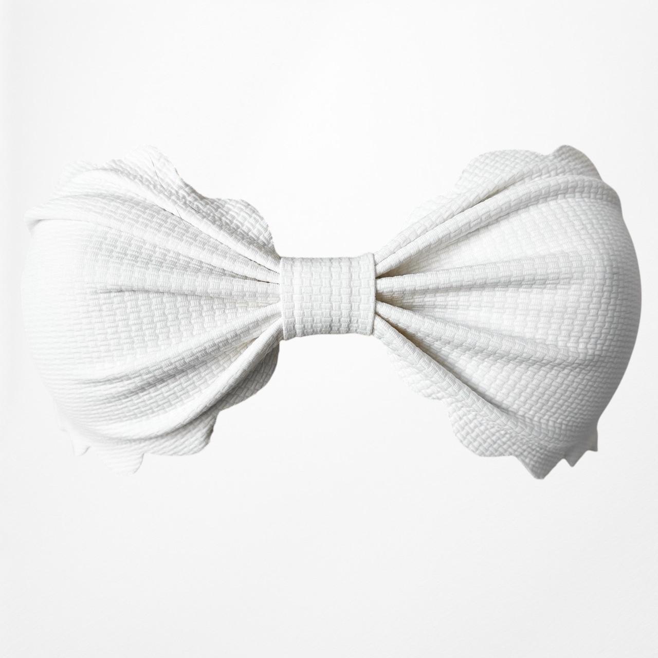 Tularosa Marysia Swim Off White Cream Bandeau High Waisted Swimsuit Size XS