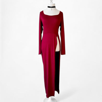 Fashion Nova Casual Knit Midi Bodycon Dress Skinny Pants Set Size M