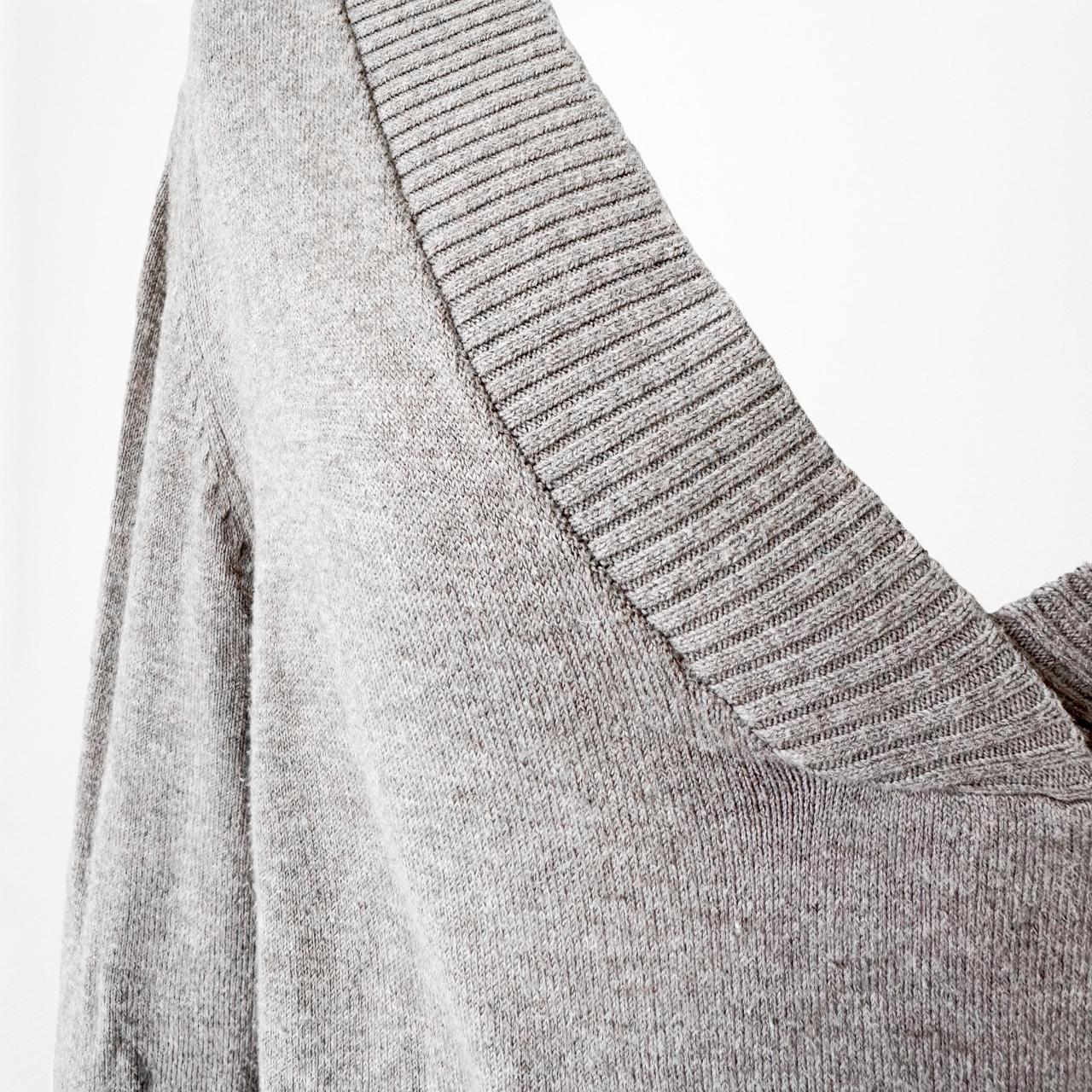 Vintage Y2K Gap Brown V-Neck Knit Long Sleeve Pullover Sweater Size XS/S/M