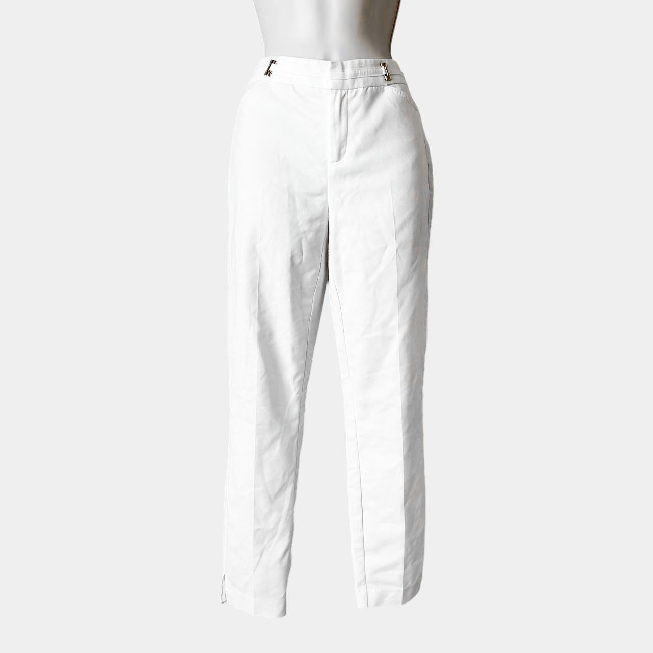 Ivanka Trump White High Waisted Skinny Pants Size 4/S/M