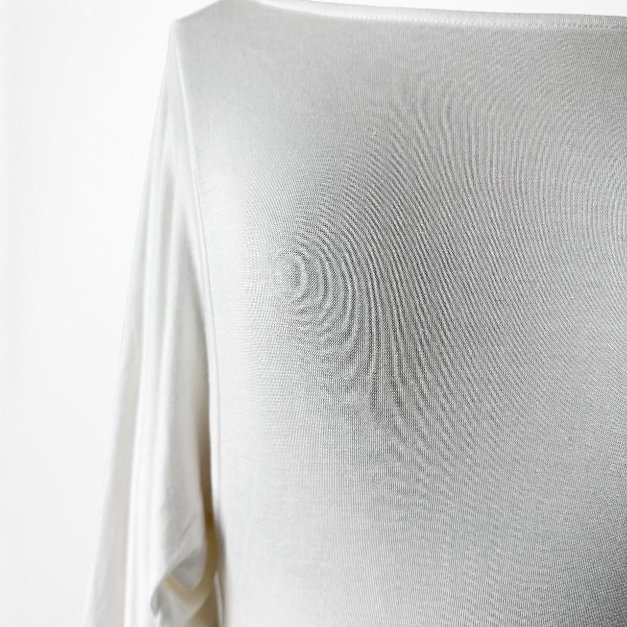 Fashion Nova Off White Knit Puffy Long Sleeve Bodysuit Top Size XS/S