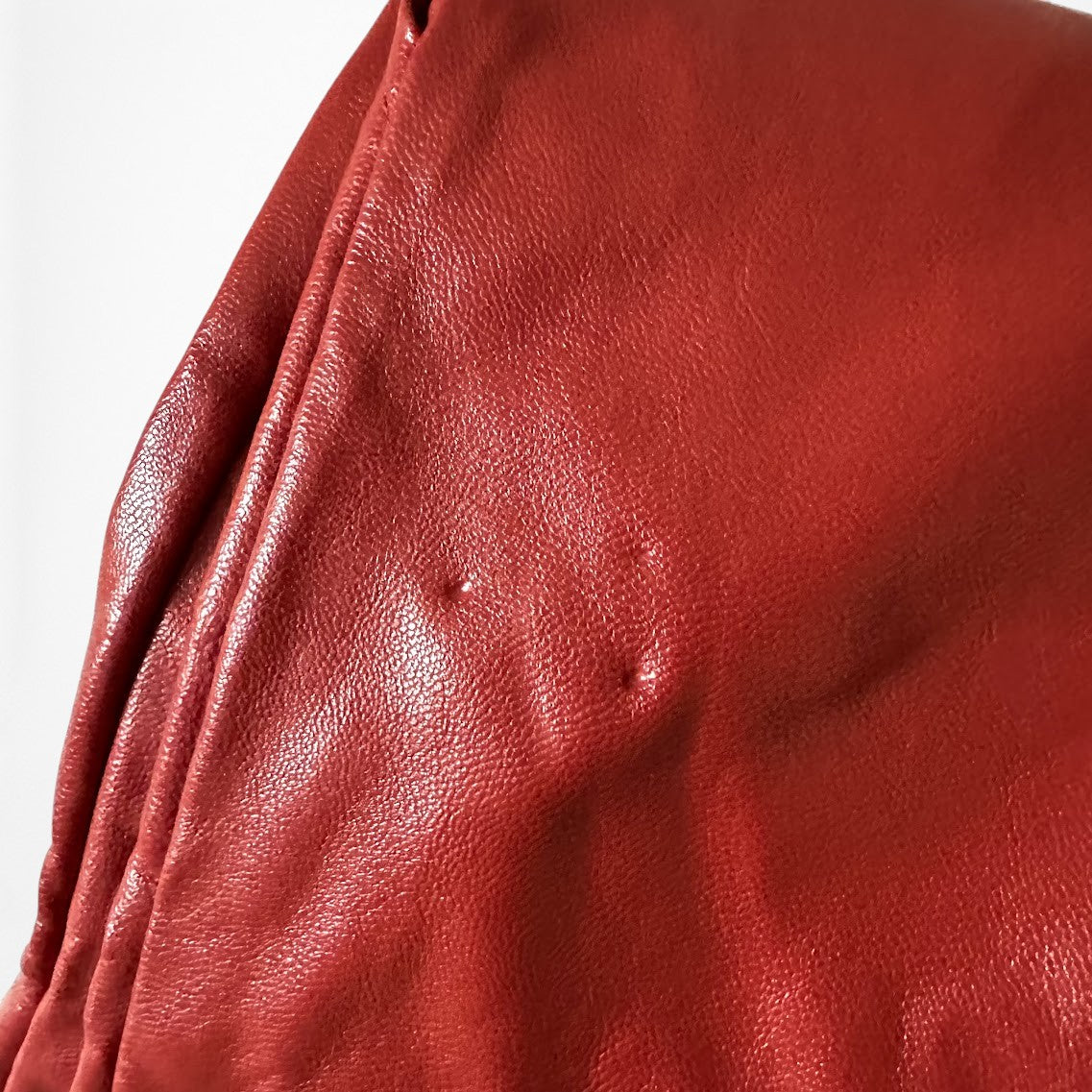 Vintage Y2K Red High Waisted Tapered Mom Style Faux Leather Pants Size XS/S