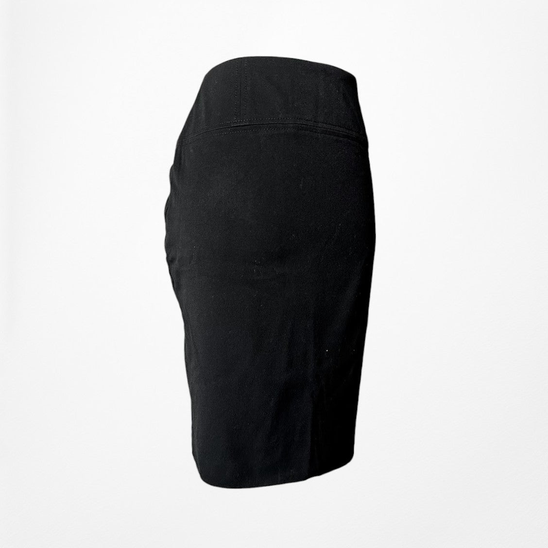 Vintage Y2K Black Knee Length Bodycon Straight Pencil Skirt Size M