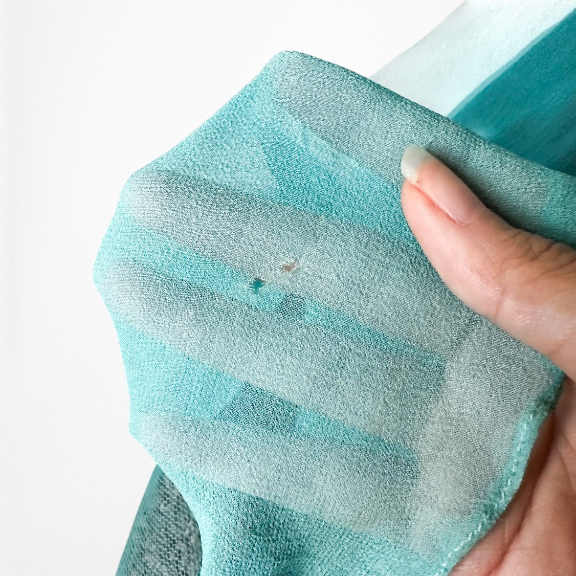 Vintage Y2K Blue Beaded Fit Flared Ombre Maxi Prom Dress W/ Shawl Size M/L