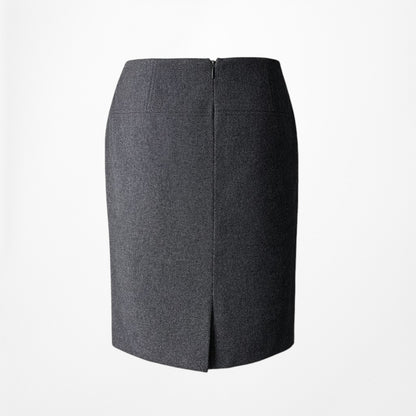 Vintage Y2K Gray Knee Length Bodycon Pencil Straight Skirt Size S/M