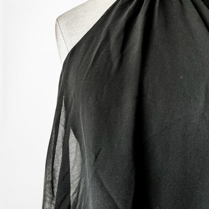 Vintage Y2K Black Halter Neck Beaded Chiffon Mini Shift Cocktail Dress Size XS/S