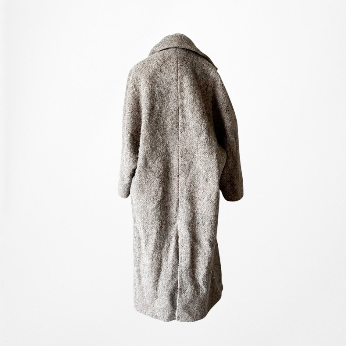 Mango Oversized Wool Blend Peacoat Style Knee Length Coat Jacket Size XS