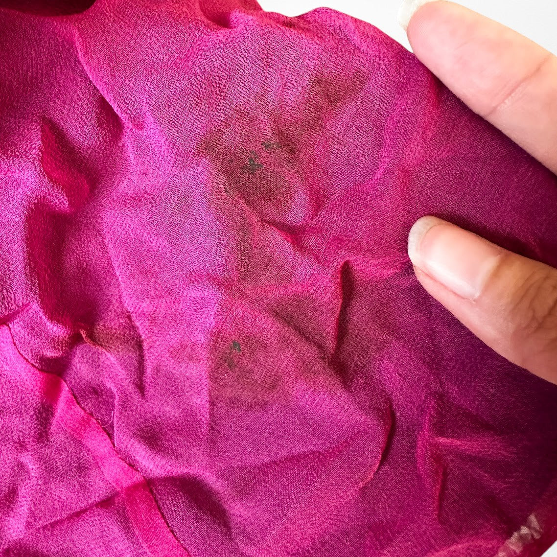 Vintage Y2K Purple Pink Silk Strapless Bodycon Beaded Maxi Prom Dress Size XS