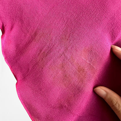 Vintage Y2K Purple Pink Silk Strapless Bodycon Beaded Maxi Prom Dress Size XS