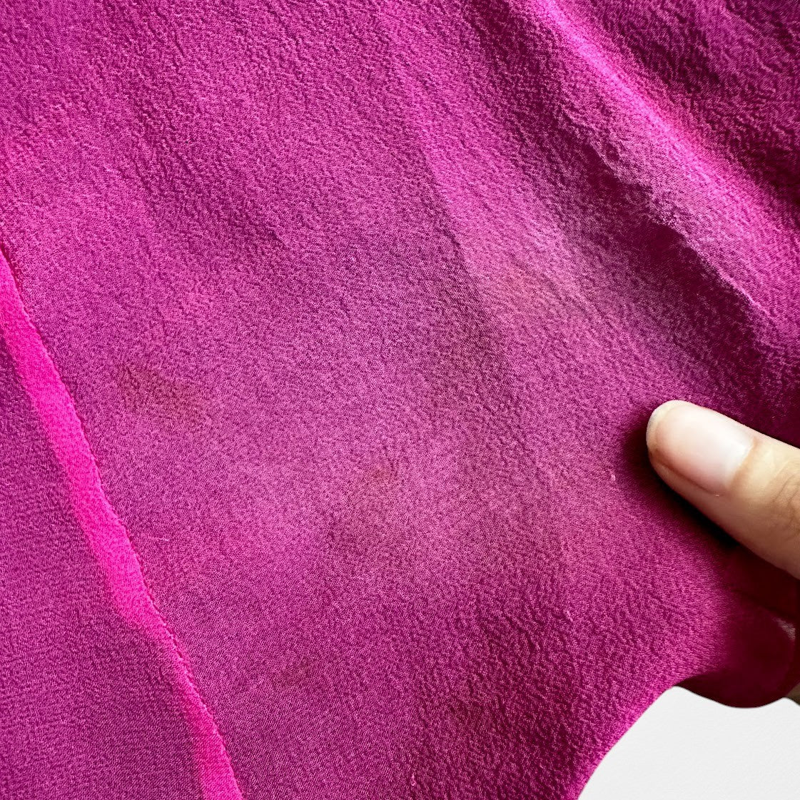 Vintage Y2K Purple Pink Silk Strapless Bodycon Beaded Maxi Prom Dress Size XS