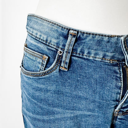 X Jeans Style Ripped Knee Distressed Mid Rise Skinny Denim Jeans Size XXS/XS