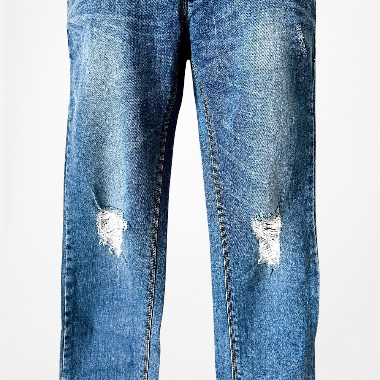 X Jeans Style Ripped Knee Distressed Mid Rise Skinny Denim Jeans Size XXS/XS