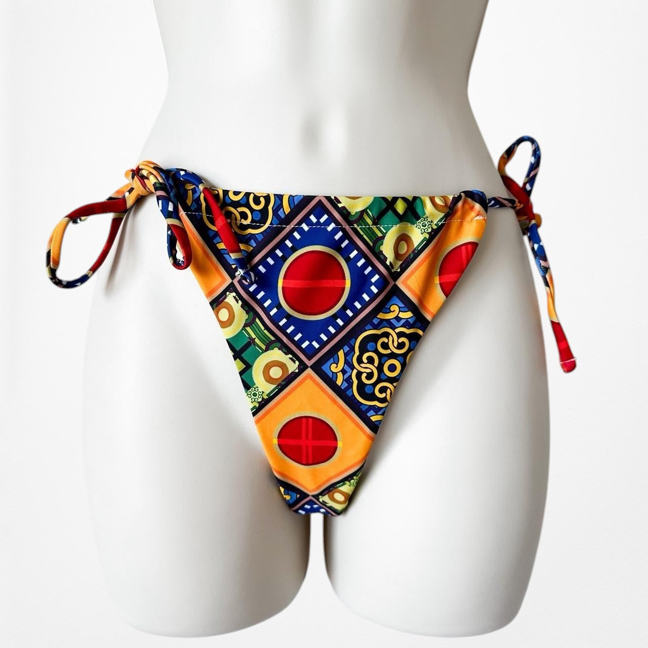 Commense Multicolor Tribal Print Inspired Two Piece Bikini Swimsuit Size S/M