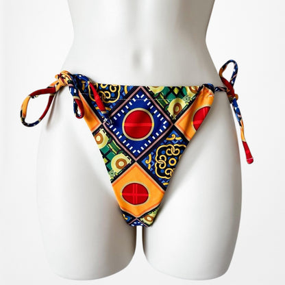 Commense Multicolor Tribal Print Inspired Two Piece Bikini Swimsuit Size S/M