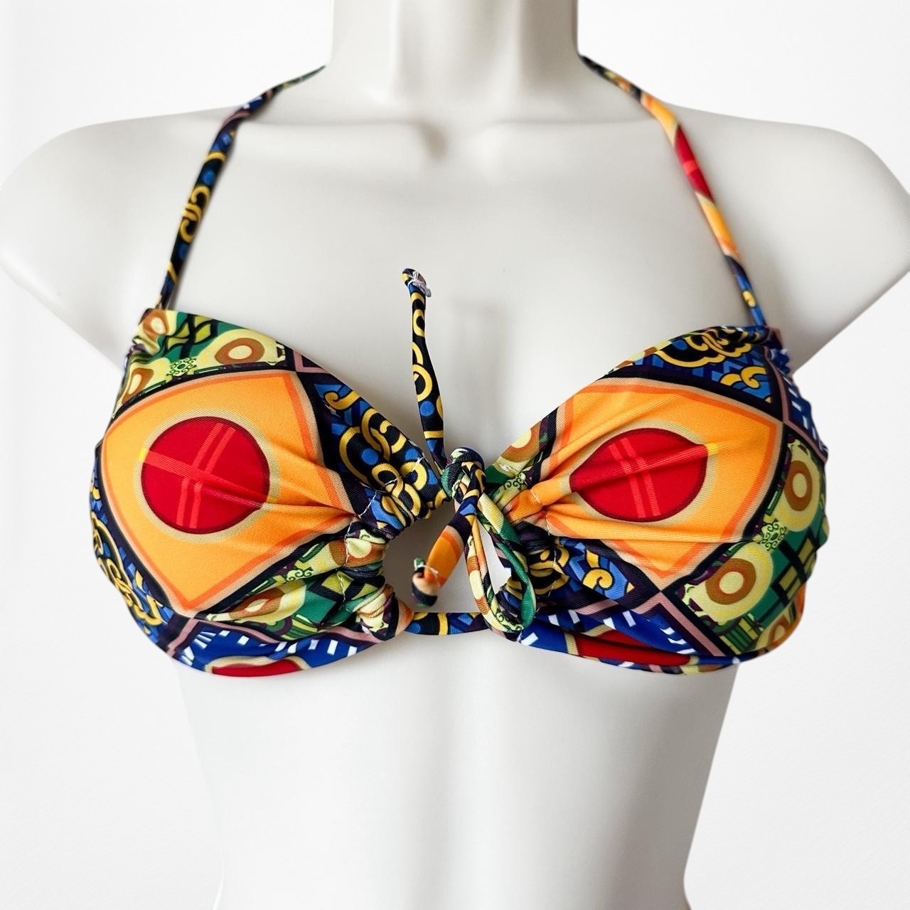 Commense Multicolor Tribal Print Inspired Two Piece Bikini Swimsuit Size S/M